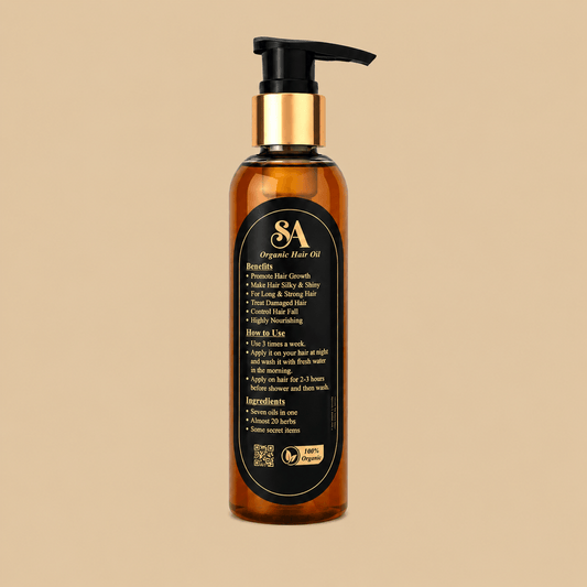 SA Organic Hair Oil 20 Herbs Power Formula for Stronger, Longer, Healthier Hair