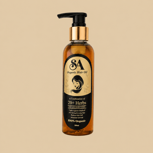 SA Organic Hair Oil 20 Herbs Power Formula for Stronger, Longer, Healthier Hair