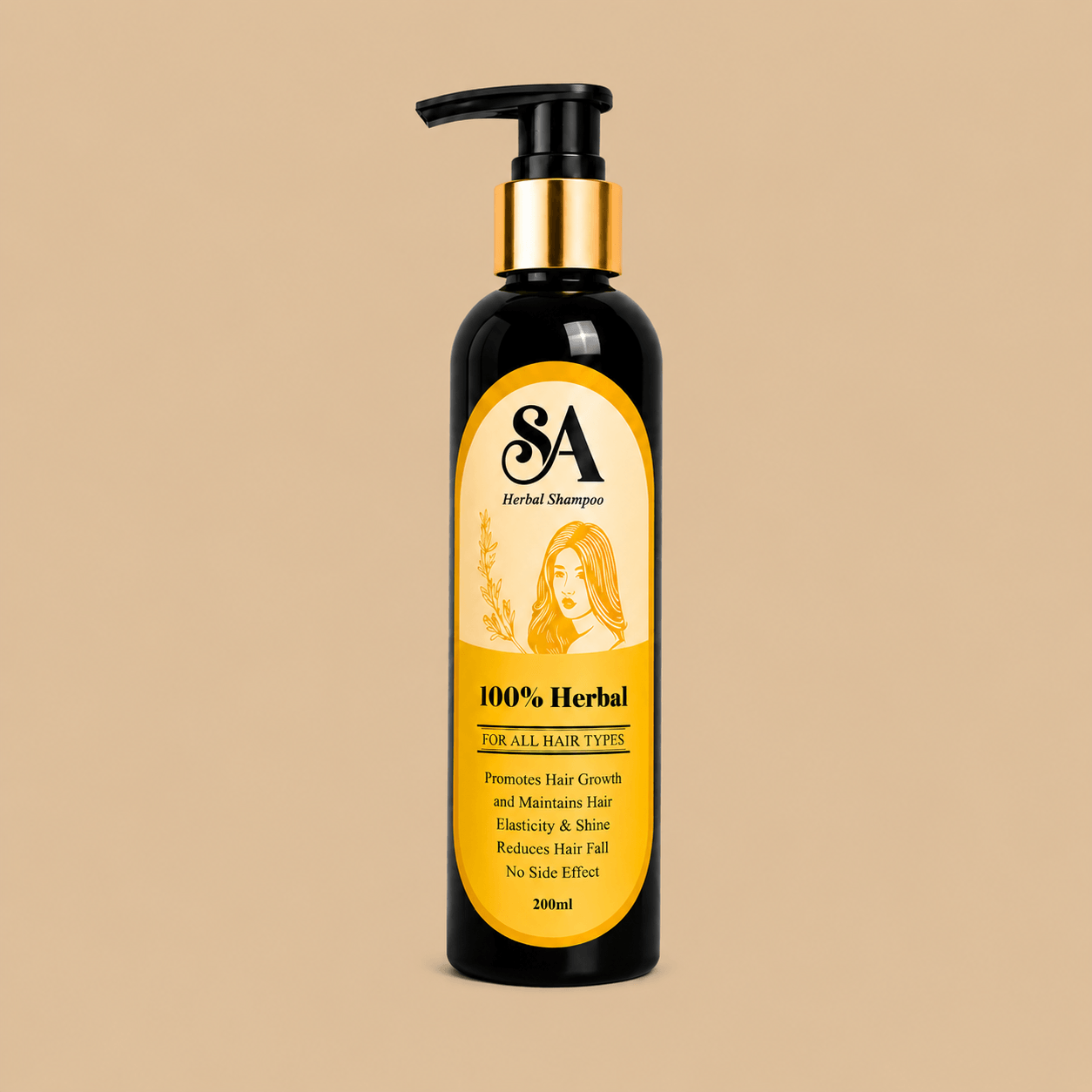 SA Organic Shampoo Herbal Formula for Smooth Silky and Shiny Hair